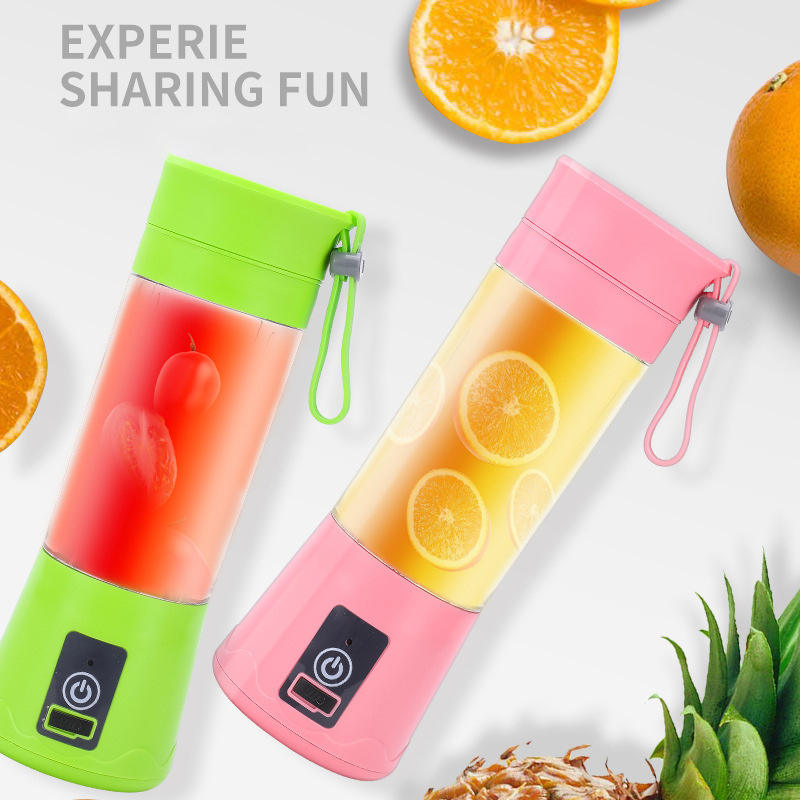 Mini Portable Stainless Steel Blade Juicer Blender with USB Rechargeable